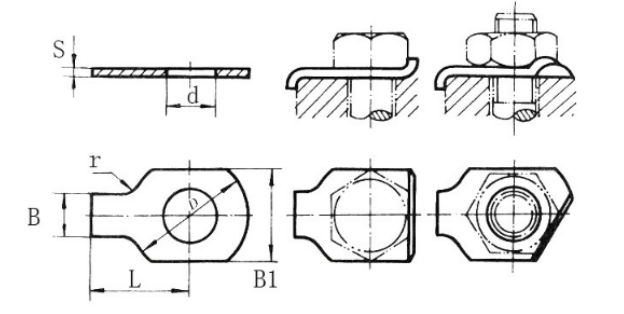 GB854单耳垫圈